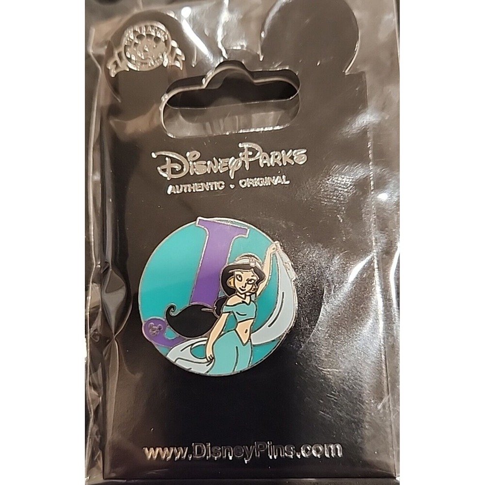 Disney Pin Aladdin Princess‎ Jamine Alphabet Letter Movie Film WDW 2008 66589
